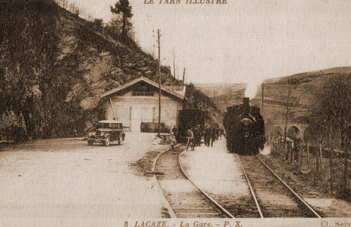 Agrandir l'image De la gare de Lacaze à la gare de Pierre-Ségade