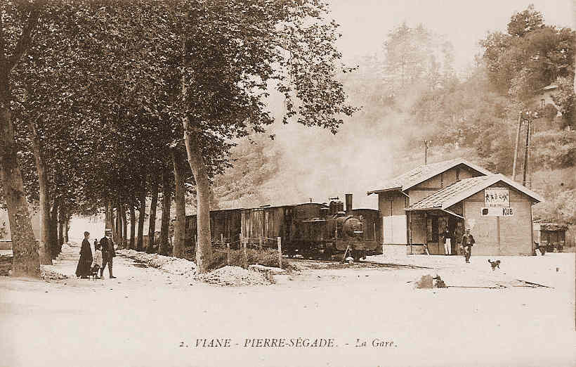 Agrandir l'image De la gare de Lacaze à la gare de Pierre-Ségade