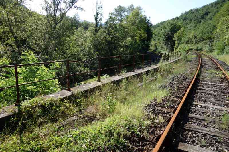 Agrandir l'image De la halte de Brézilhou à la gare de Quillan