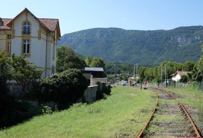 Agrandir l'image De la halte de Brézilhou à la gare de Quillan