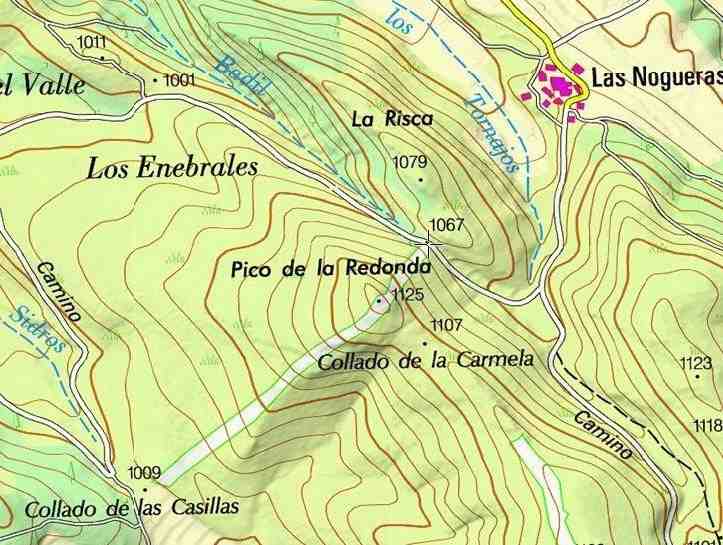 Carte du Collado de la Carmela