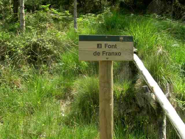 Agrandir l'image Panneau "Font del Franxo"