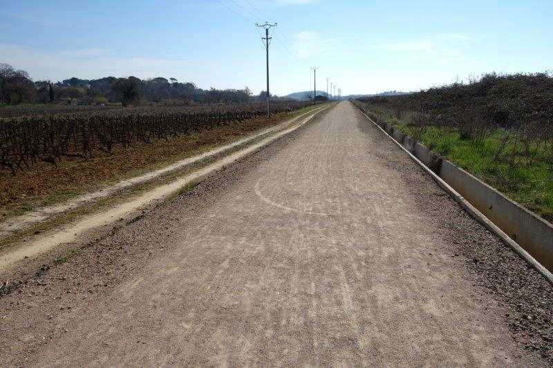 Voie verte entre la gare de Cazouls à la gare de Maureilhan