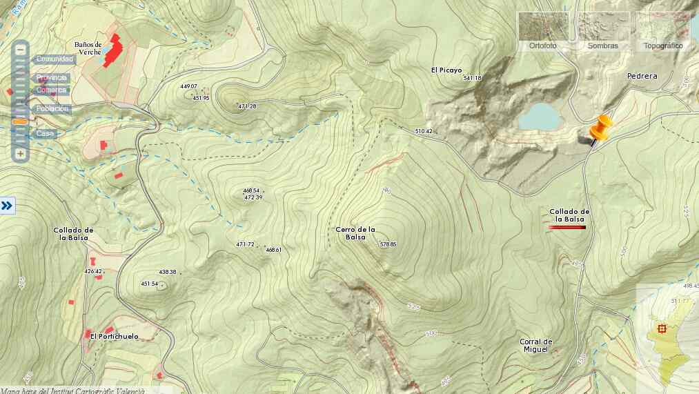 Coll de la Balsa carte