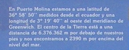 Agrandir l'image Situation du Puerto Molina - ES-GR- 2390 mètres