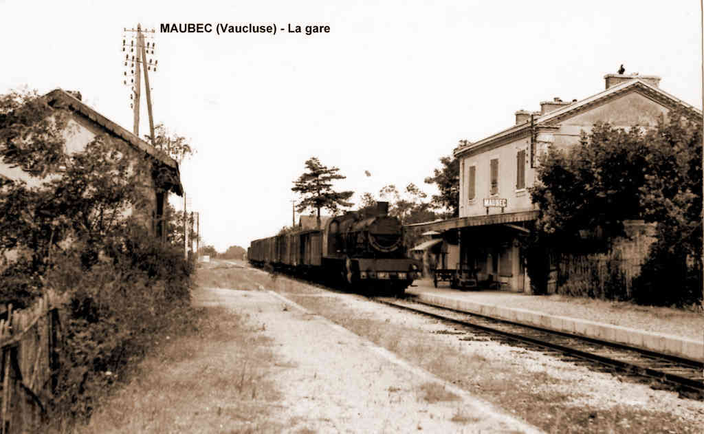 Agrandir l'image De la gare de Robion à la gare de Maubec