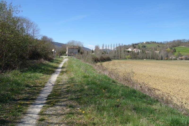 Voie Verte : Le chemin des Filatiers 6 - De la gare de Rivel-Montbel  celle de Sainte-Colombe-sur-l'Hers