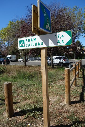 Agrandir l'image De la de la gare de Belvèze-Aude à la gare de Routier-Brugairolles-Aude à la gare de Belvèze-Aude