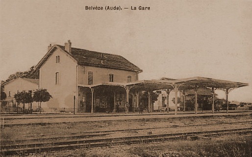 Agrandir l'image De la de la gare de Belvèze-Aude à la gare de Routier-Brugairolles à la gare de Belvèze